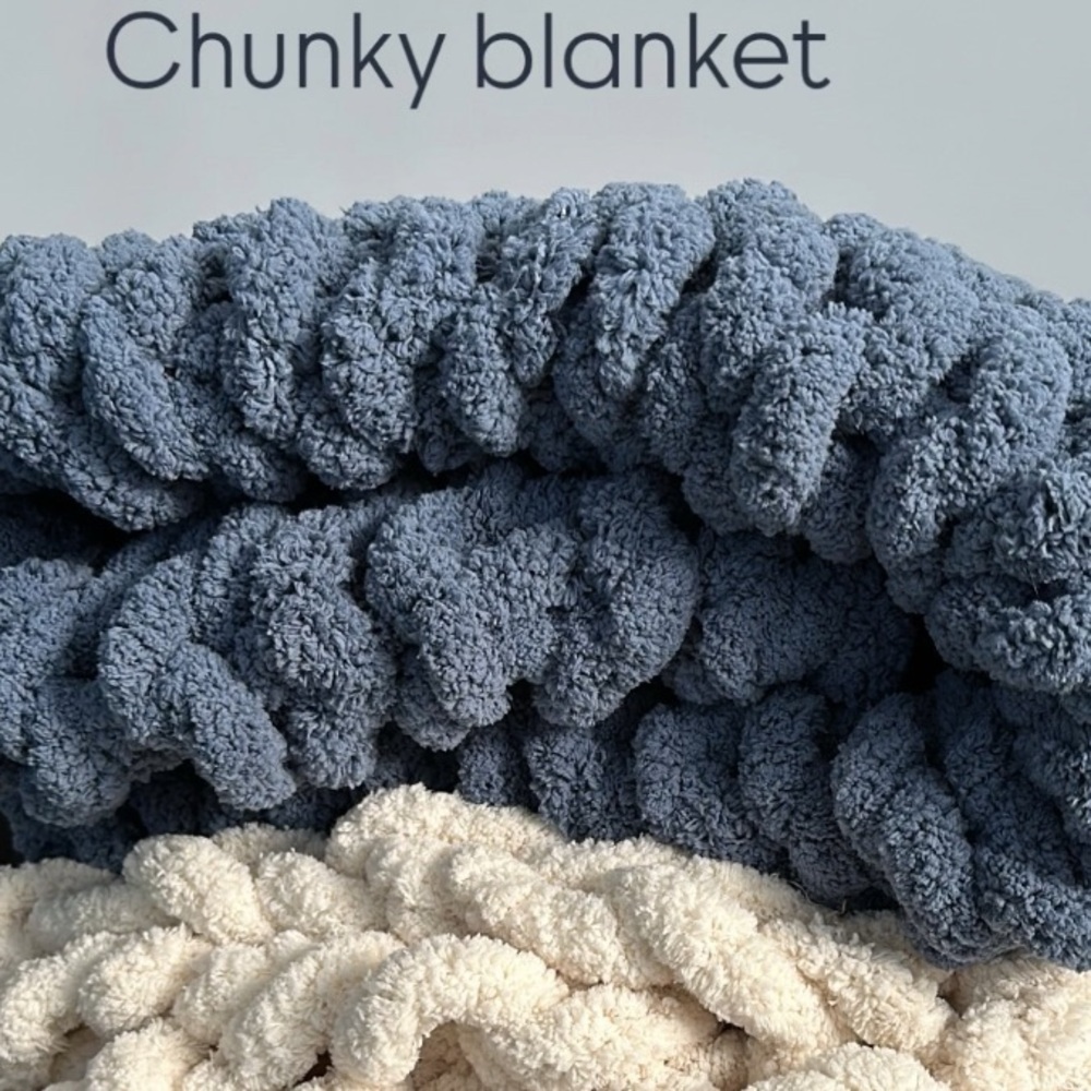 handmade chunky chenille throws
